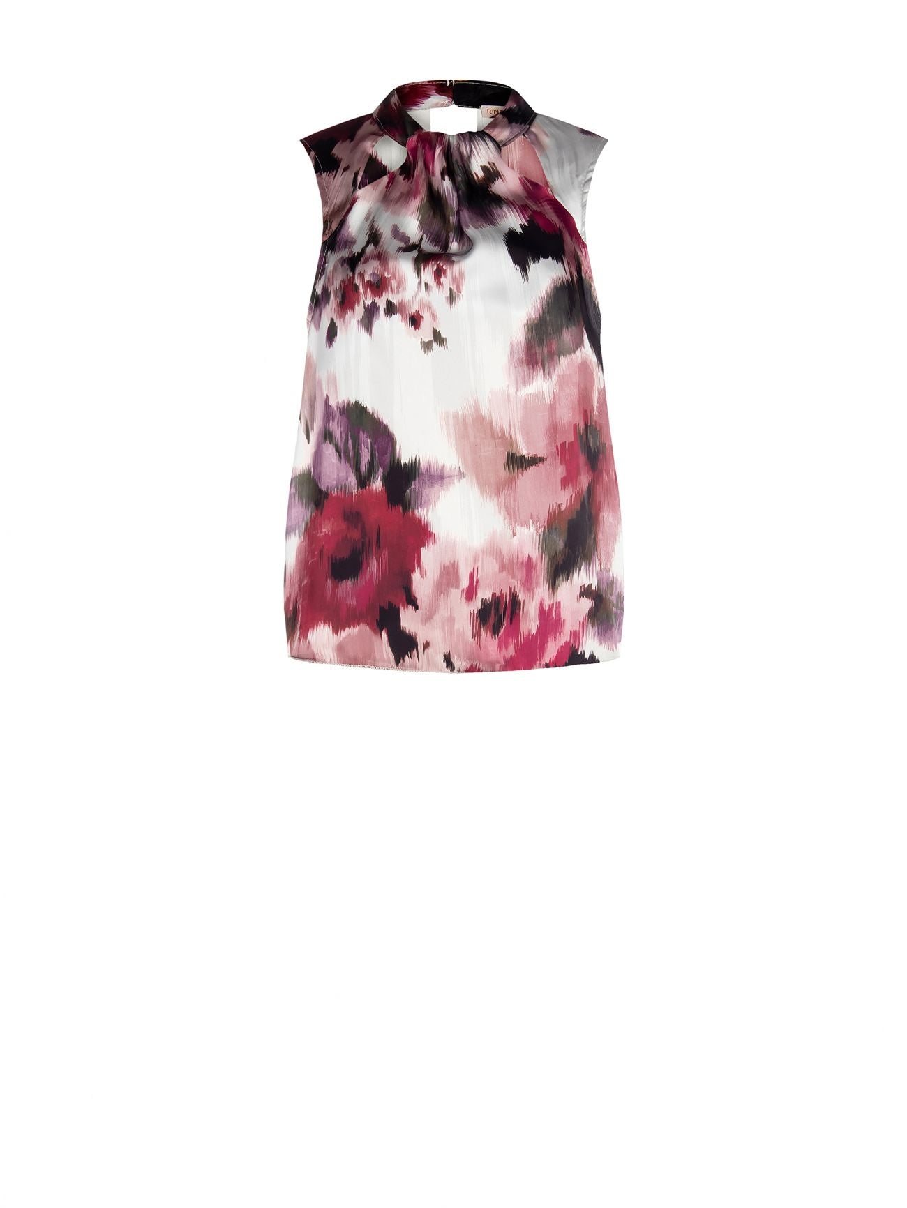 Blusa stampa Fiori Astratti