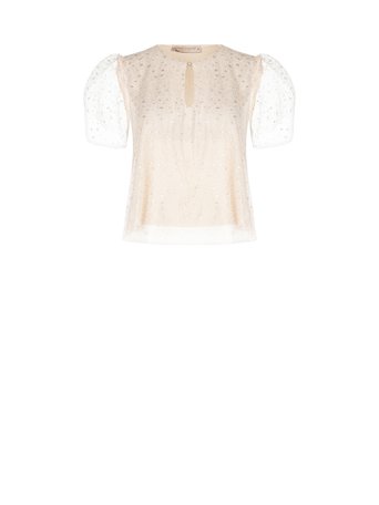 Blusa T-shirt, Beige