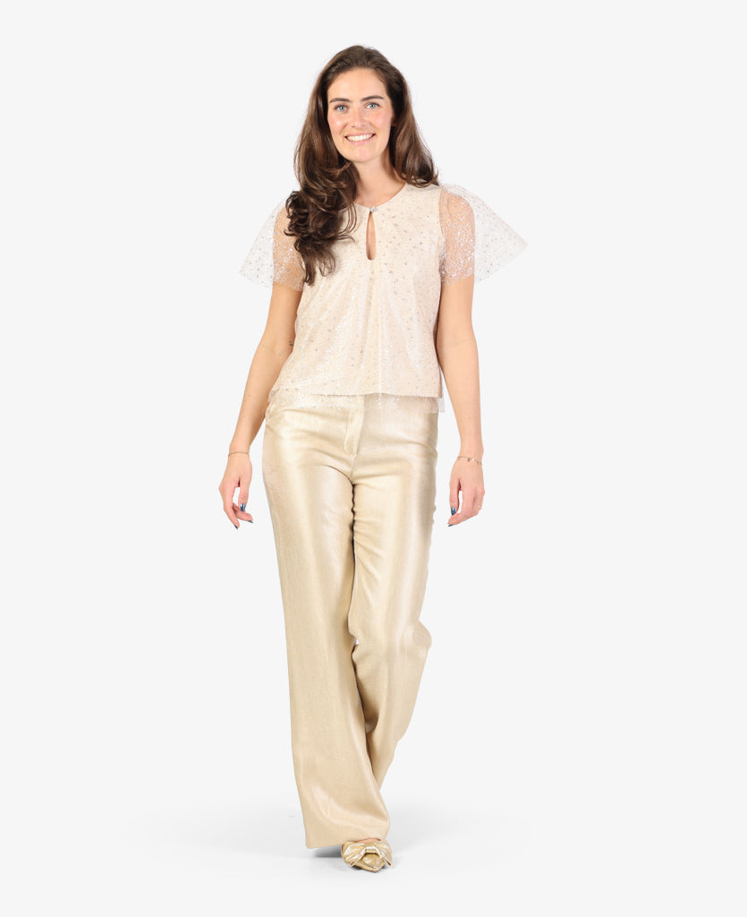 Blusa T-shirt, Beige