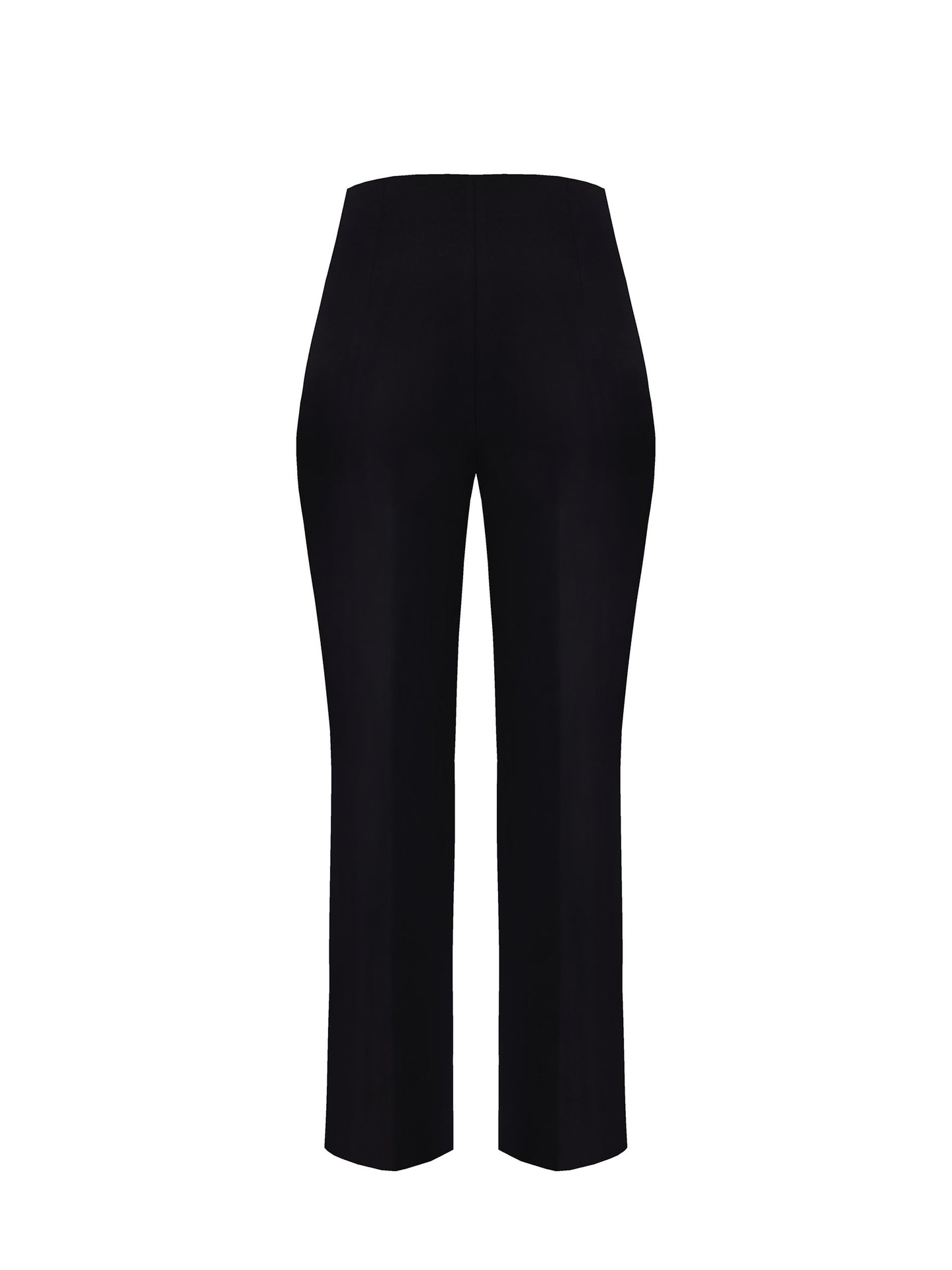 Pantaloni a palazzo  in Scuba Crepe con Bottoni Logo