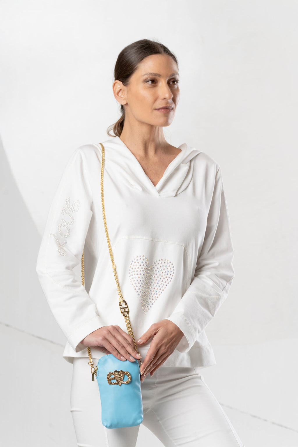 Borsa Ilse Bag phone turchese