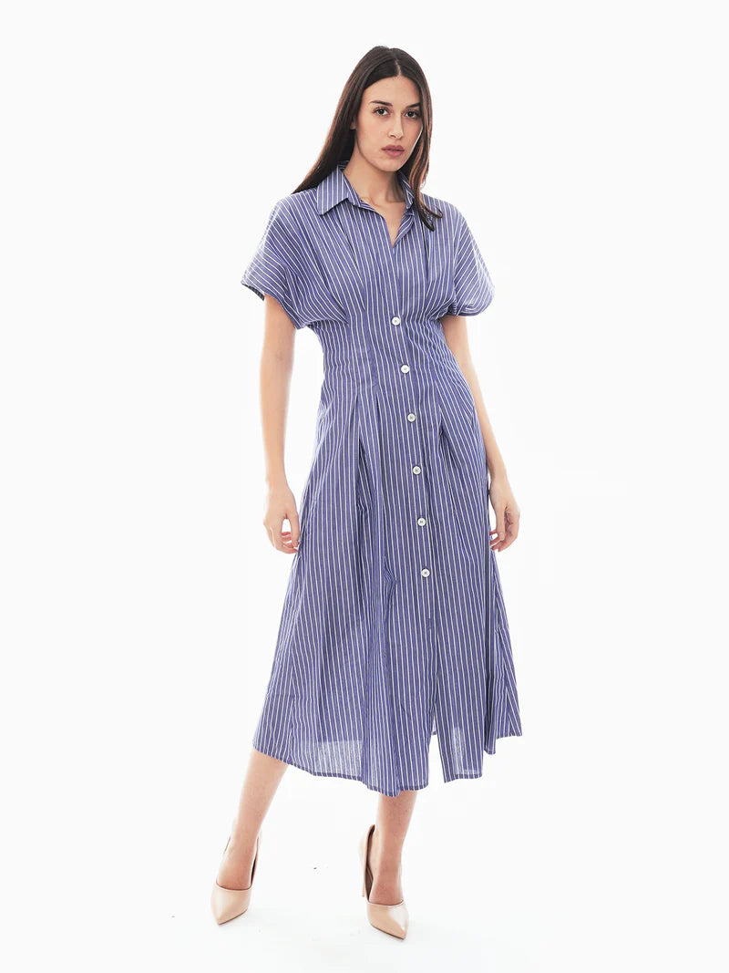 Abito Shirt Style, Blu