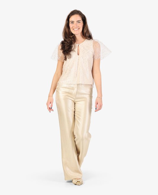 Blusa T-shirt, Beige